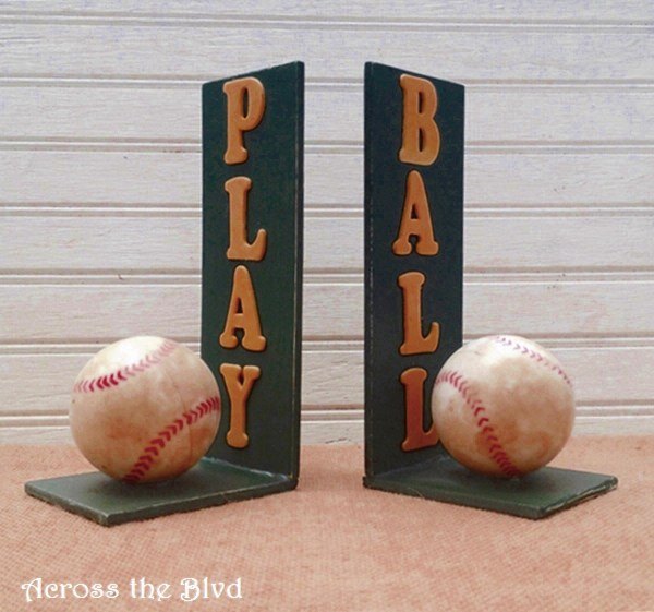 bookends for a sports loving dad, crafts, seasonal holiday decor