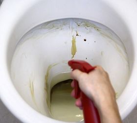 green toilet bowl cleaner