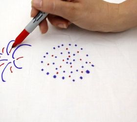 a patriotic table cloth for your july 4th decorations, craft rooms, how to, patriotic decor ideas, seasonal holiday decor