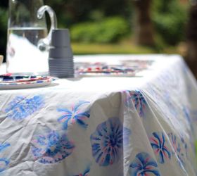 a patriotic table cloth for your july 4th decorations, craft rooms, how to, patriotic decor ideas, seasonal holiday decor