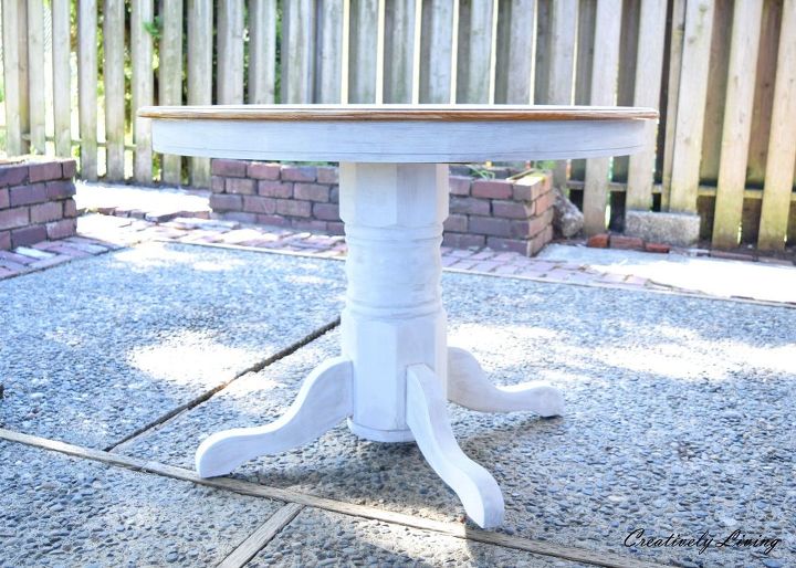 a neglected table gets a makeover, painted furniture