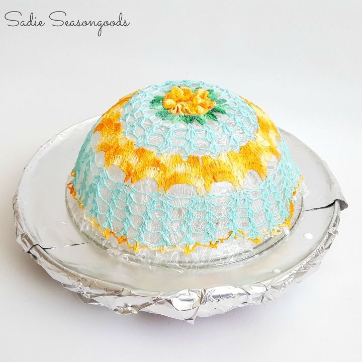 diy vintage doily cloche covers, crafts, how to