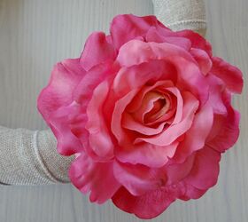 modern rose bloom wreath, crafts, how to