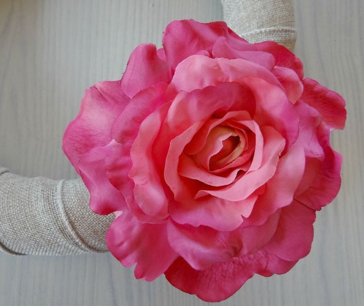 modern rose bloom wreath, crafts, how to