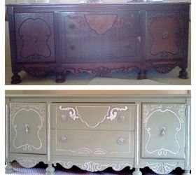before after, painted furniture