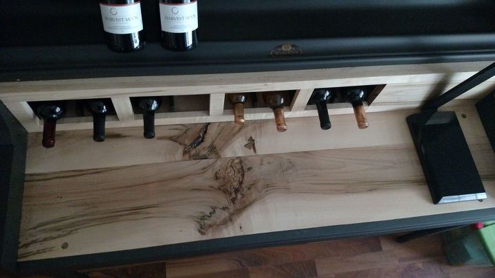 upright piano to wine rack