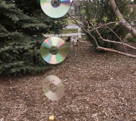 repurposed cds get rid of critters beautiful wind spinner