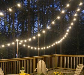 diy deck lighting, decks, lighting, outdoor living