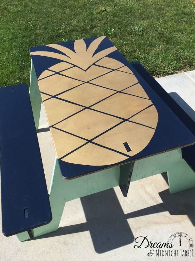 mesas de picnic pintadas de rompecabezas 3 divertidas ideas para el verano