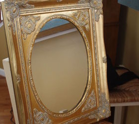 painted mirror with chalk paint and petroleum jelly, chalk paint, diy, home decor, painting