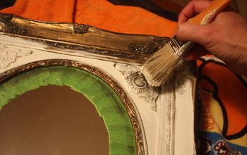  Espelho pintado com tinta de giz e vaselina