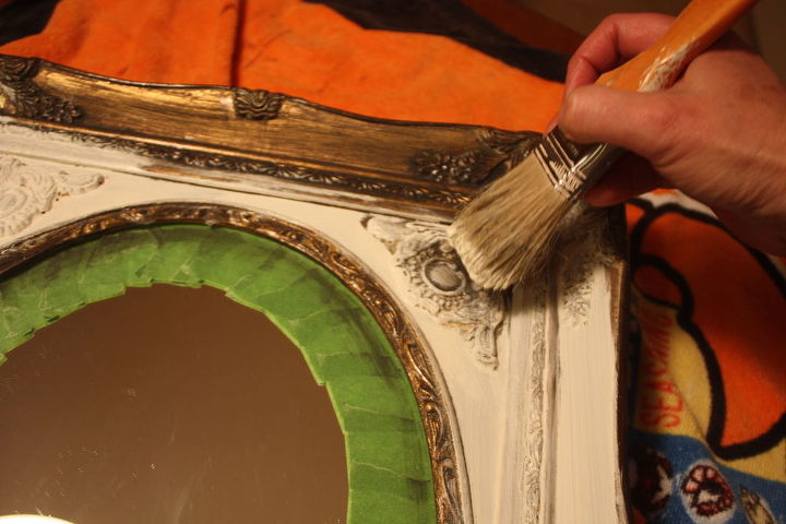 espelho pintado com tinta de giz e vaselina