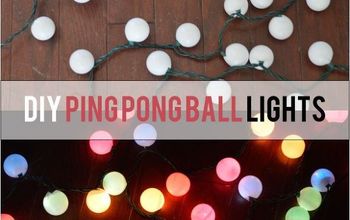 Lámparas de pelotas de ping-pong de bricolaje