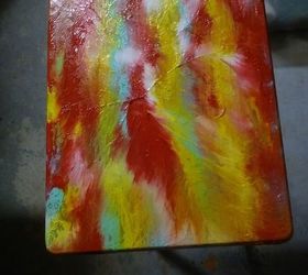 boring tv tray turned fabulous with unicorn spit , how to, painted furniture
