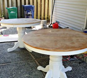 old table gets a beautiful makeover, painted furniture