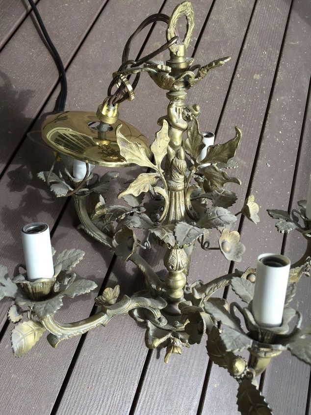 Need Advice On Painting Brass Chandelier Hometalk Q Need Advice On Painting Brass Chandelier Lighting Painted Furniture Over Finishes