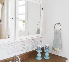 how to disguise an ugly bathroom counter, bathroom ideas, how to, painting