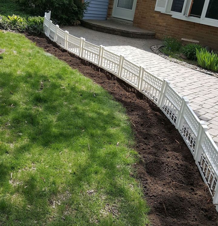 curb appeal idea a little white fence, curb appeal, fences, gardening, landscape, outdoor living
