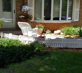 curb appeal idea a little white fence, curb appeal, fences, gardening, landscape, outdoor living