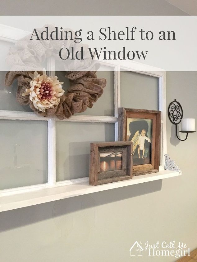 adicionar uma prateleira a uma janela antiga