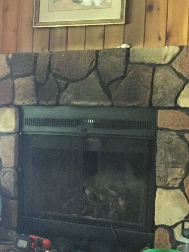 how to clean faux fireplace large stones, Suggestions