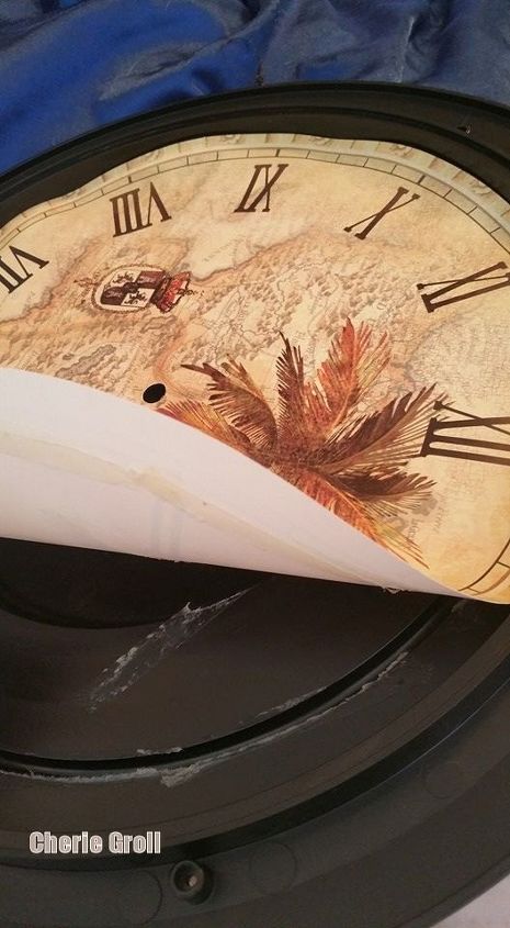 what is she up to now beach window out of a clock , crafts, repurposing upcycling