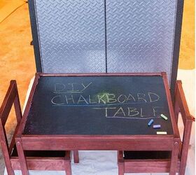 diy chalkboard table ikea hack, chalkboard paint, painted furniture