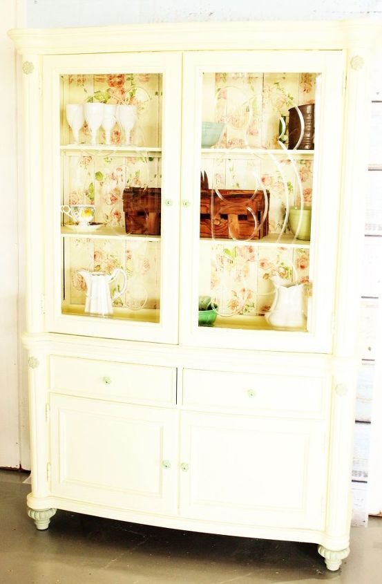 this is my favorite china cabinet redo ever , kitchen cabinets, kitchen design, painted furniture