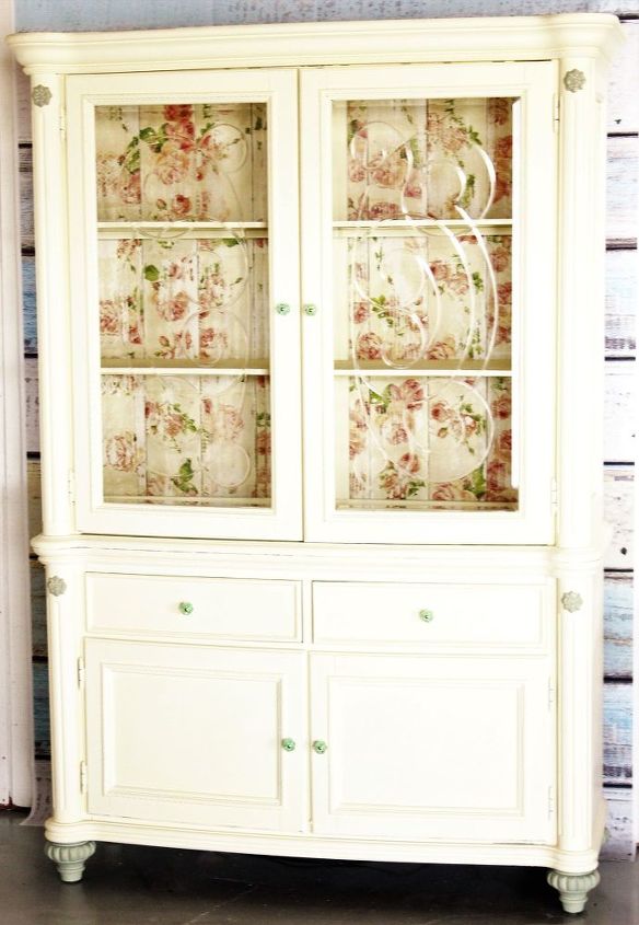 this is my favorite china cabinet redo ever , kitchen cabinets, kitchen design, painted furniture
