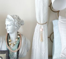 anthropologie inspired curtain tie backs, crafts, home decor, how to, window treatments