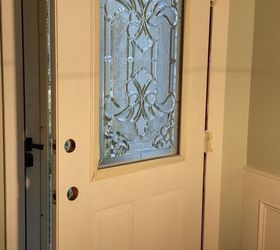 how to make your own decorative glass front door, diy, doors, how to