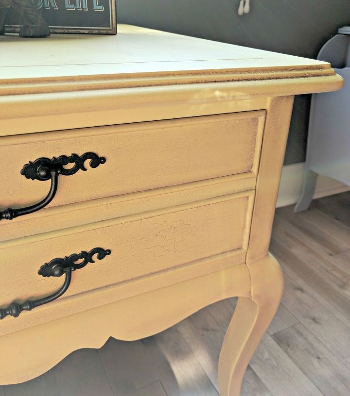 charming country end table, painted furniture