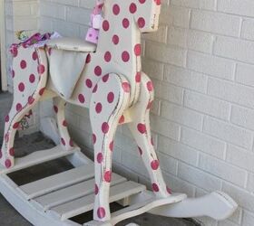 rockin polka dot pony, painted furniture