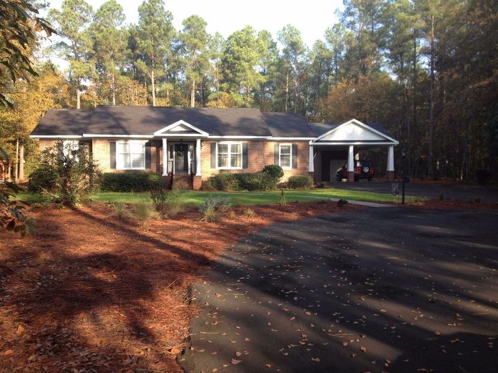 New Carport And Porch Adds Curb Appeal To A 80 S Brick Ranch