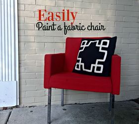 easily paint a fabric chair diy paint recipe, painted furniture, reupholster