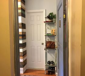 organize your entryway in a day with a corner unit, foyer, how to, woodworking projects