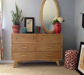 diy mid century dresser, home decor, painted furniture