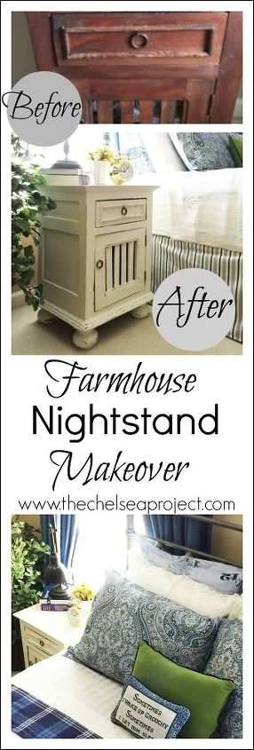 farmhouse nightstand makeover por que o vermelho est morto e o branco est bem