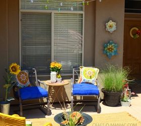 decked out summer porch decor, home decor, Relax