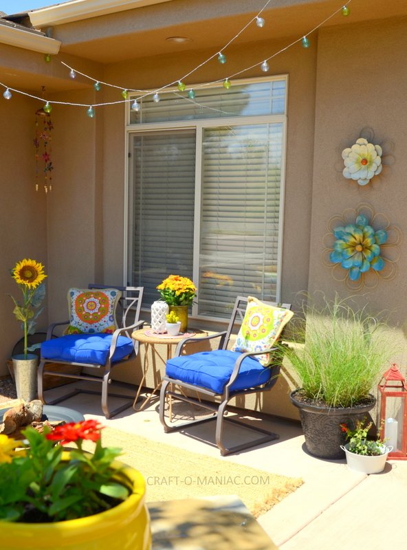 decked out summer porch decor, home decor