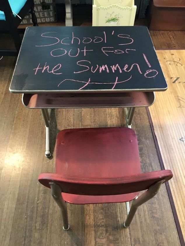 Old School House Desk Redo Hometalk