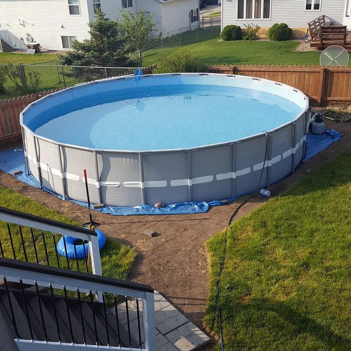 Making an Outdoor Oasis Around Your Intex Pool | Hometalk