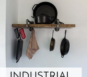 DIY Estantería industrial para sartenes
