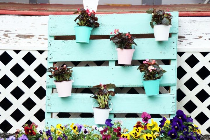 upcycled pallet turned to outdoor planter, container gardening, gardening, pallet, repurposing upcycling
