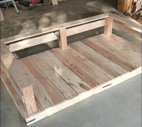 diy pallet swing bed, how to, outdoor furniture, outdoor living, pallet, woodworking projects