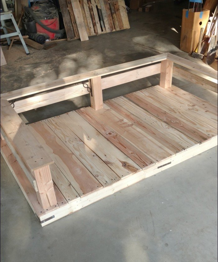 diy pallet swing bed, how to, outdoor furniture, outdoor living, pallet, woodworking projects