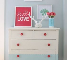 scary goodwill dresser makeover, painted furniture