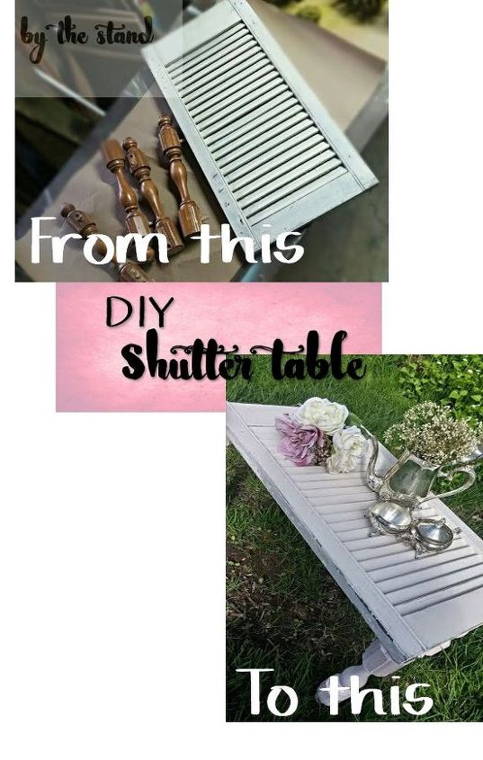 diy shutter table, painted furniture, repurposing upcycling, woodworking projects