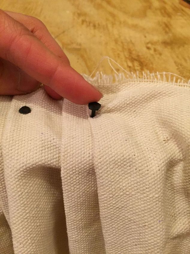 diy no sew drop cloth bed skirt, bedroom ideas, diy, how to