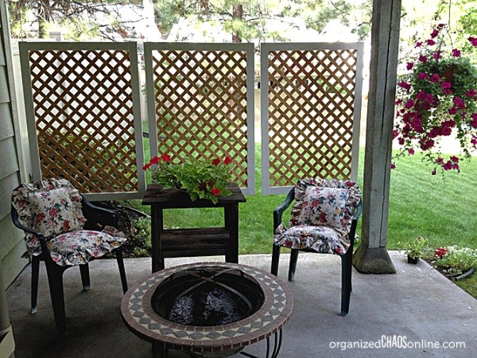 13 ways to get backyard privacy without a fence, Hang lattice panels around your porch